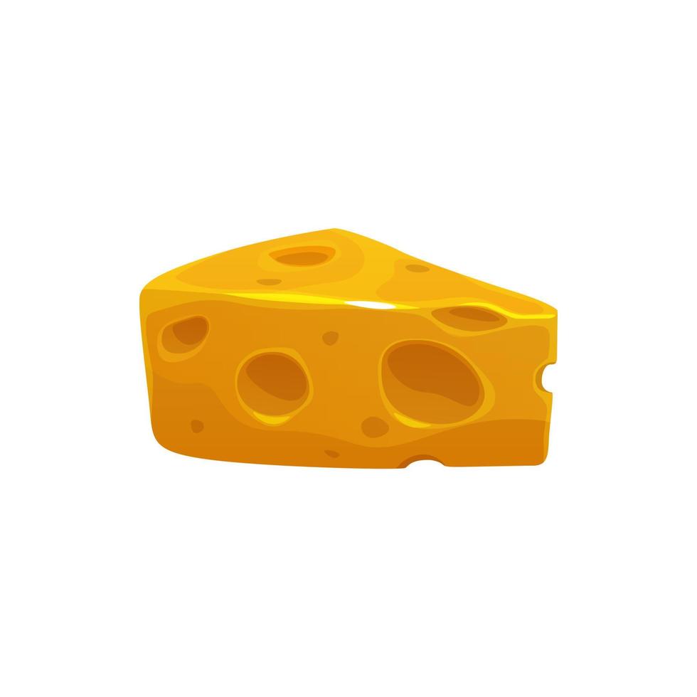 Cartoon maasdam, Dutch and Swiss cheese piece vector