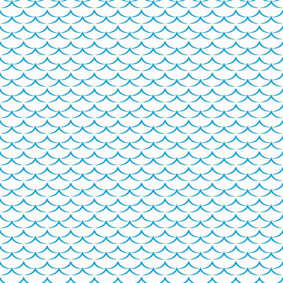 Sea and ocean water waves simple seamless pattern vector