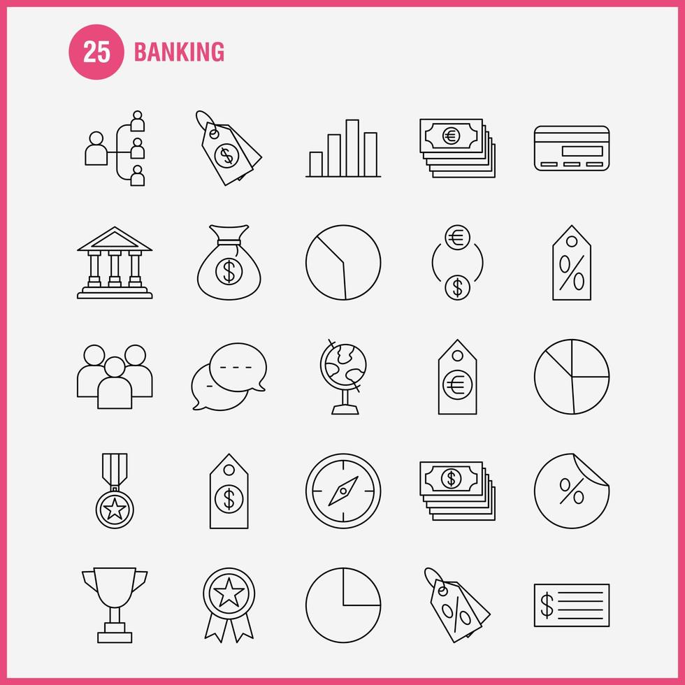 Banking Line Icon for Web Print and Mobile UXUI Kit Such as Achievement Award First Medal Prize Achievement Award First Pictogram Pack Vector