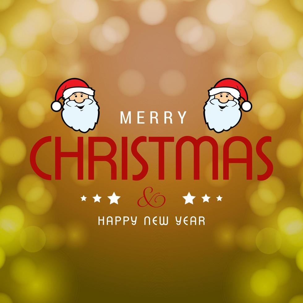 Christmas greetings card design with elegant background vector