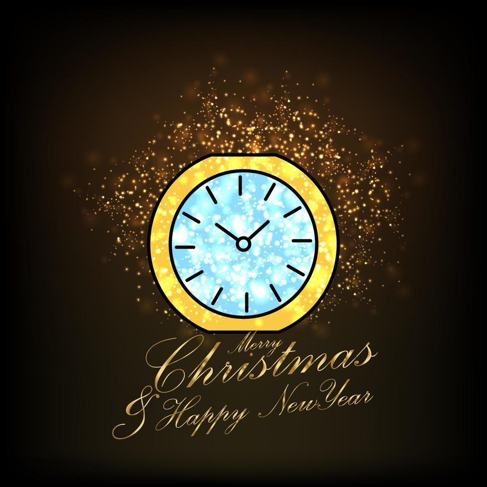 Merry Christmas and Happy new Year Abstract Glitter background vector