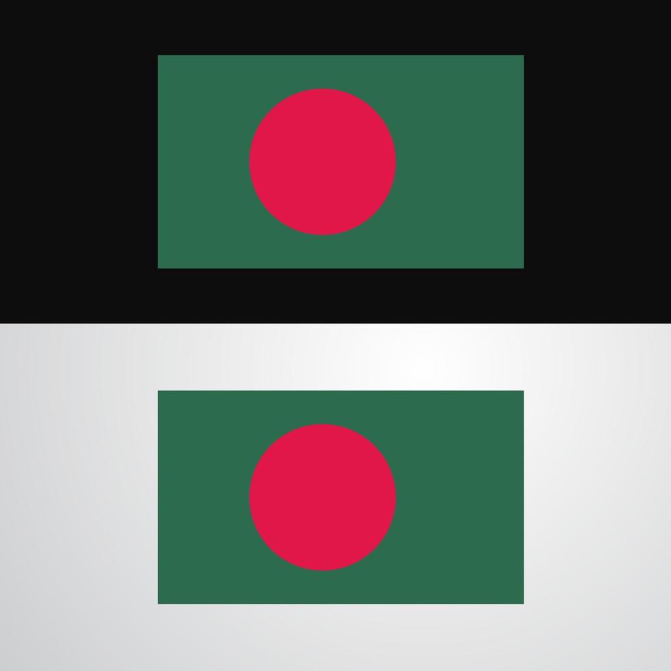 diseño de banner de bandera de bangladesh vector