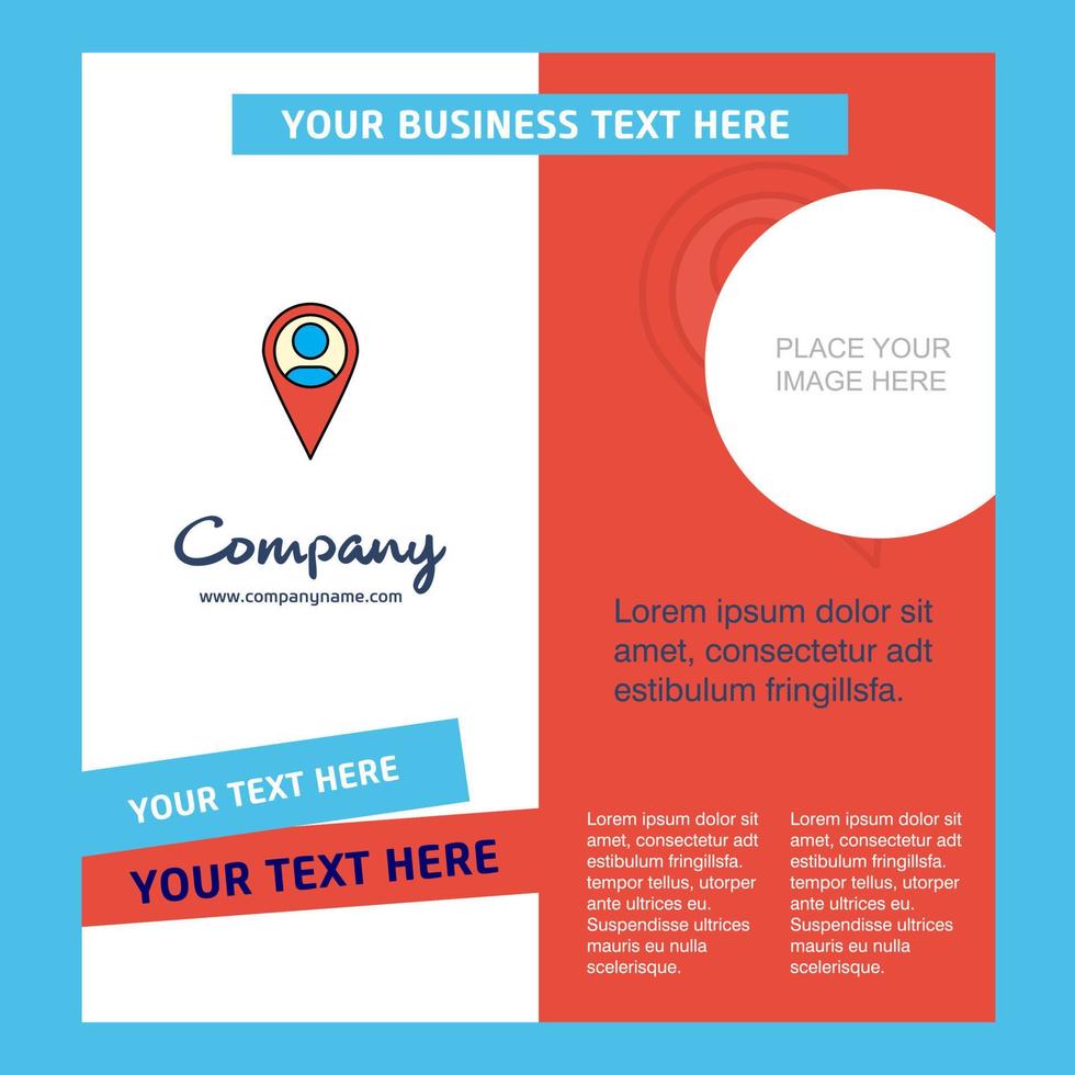 Map navigation Company Brochure Template Vector Busienss Template
