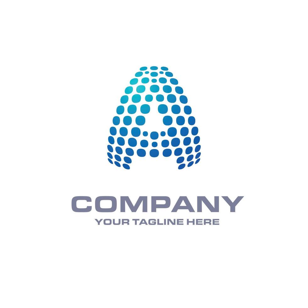 Alphabetic logo design with elegent design and typography vector