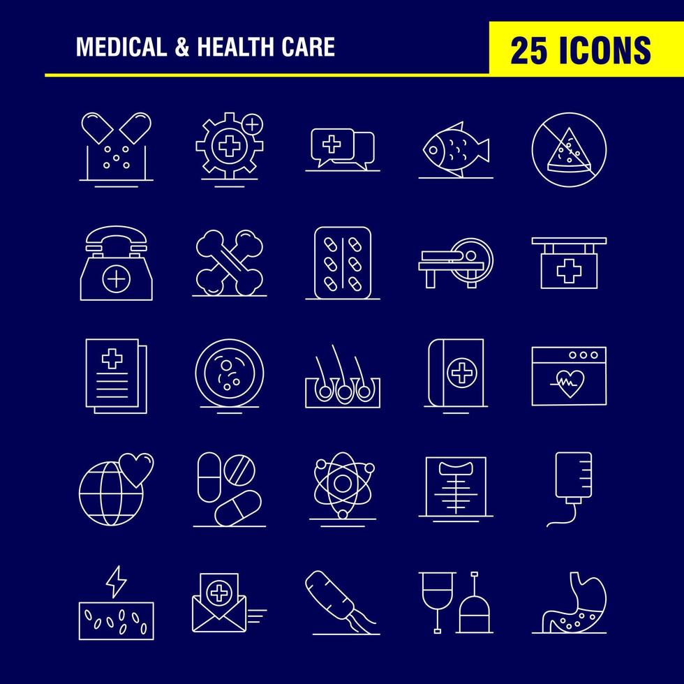 Medical And Health Care Line Icon for Web Print and Mobile UXUI Kit Such as Healthcare Hospital Medical Lab Medical Setting Hospital Plus Pictogram Pack Vector
