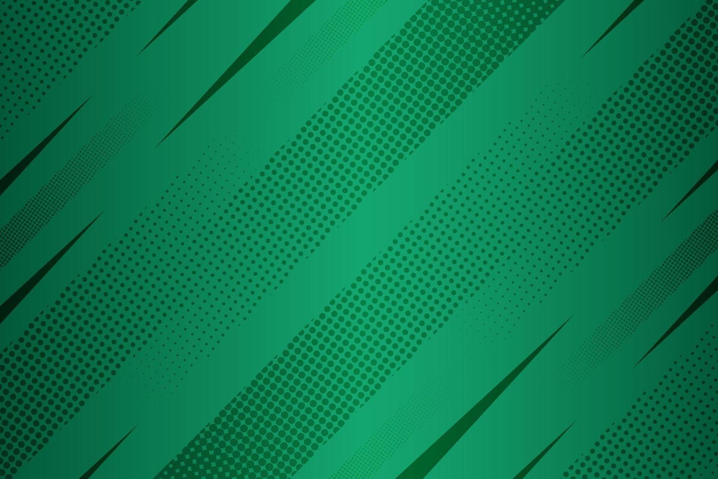 Green abstract comic style with halftone background vector