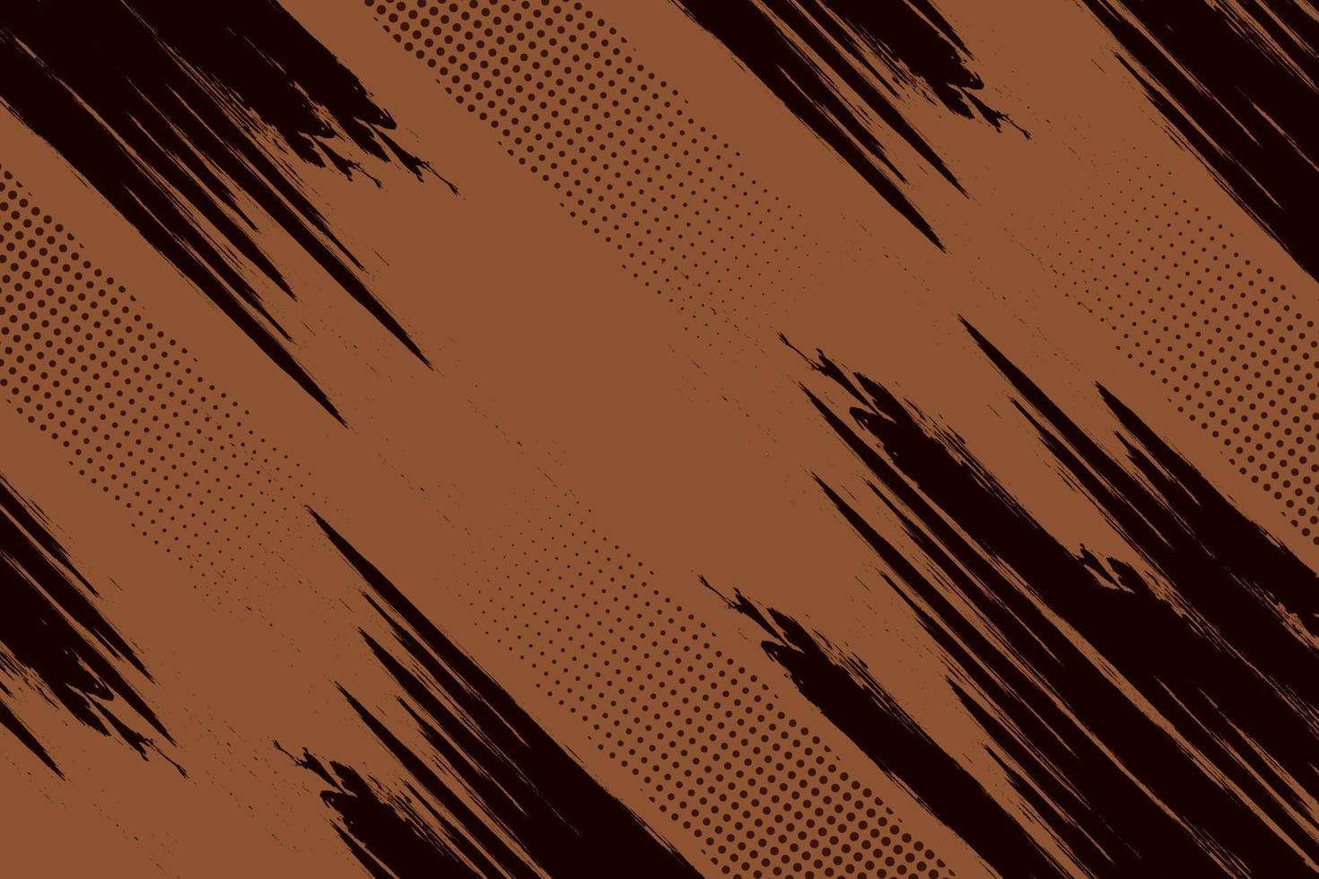 Brown abstract grunge texture with halftone background vector