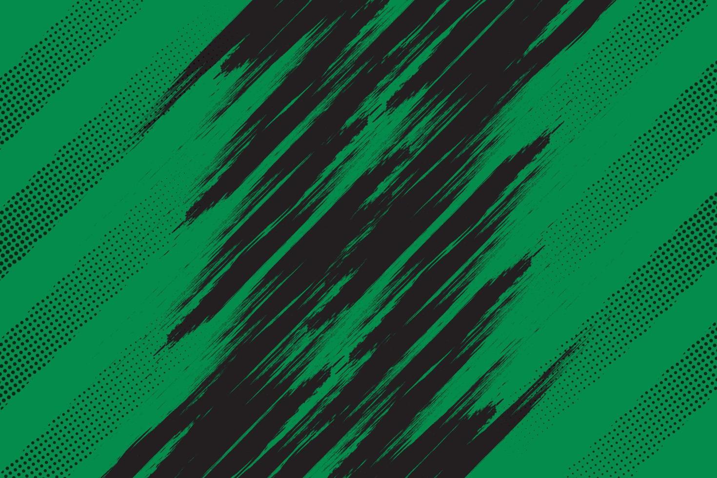 Black and green abstract grunge texture with halftone background vector