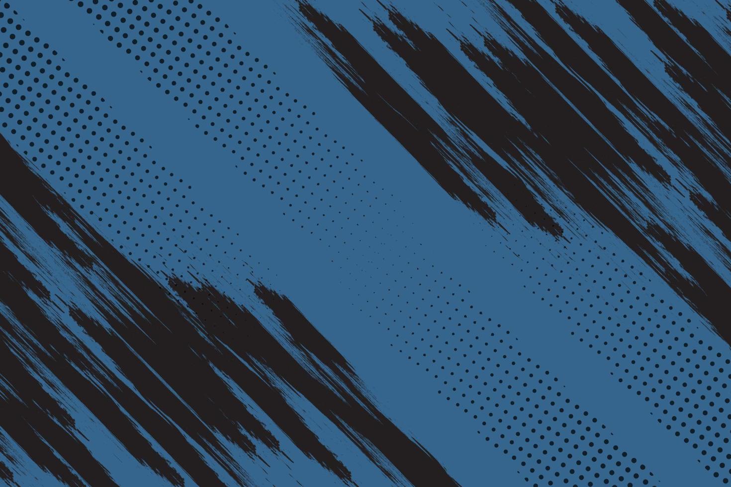 Black and blue abstract grunge texture with halftone background vector