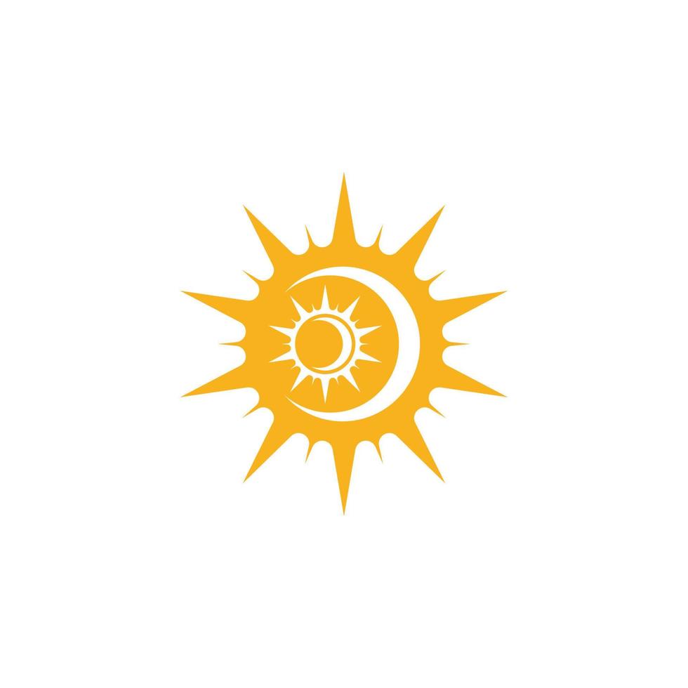 icono de ilustración de vector de sol