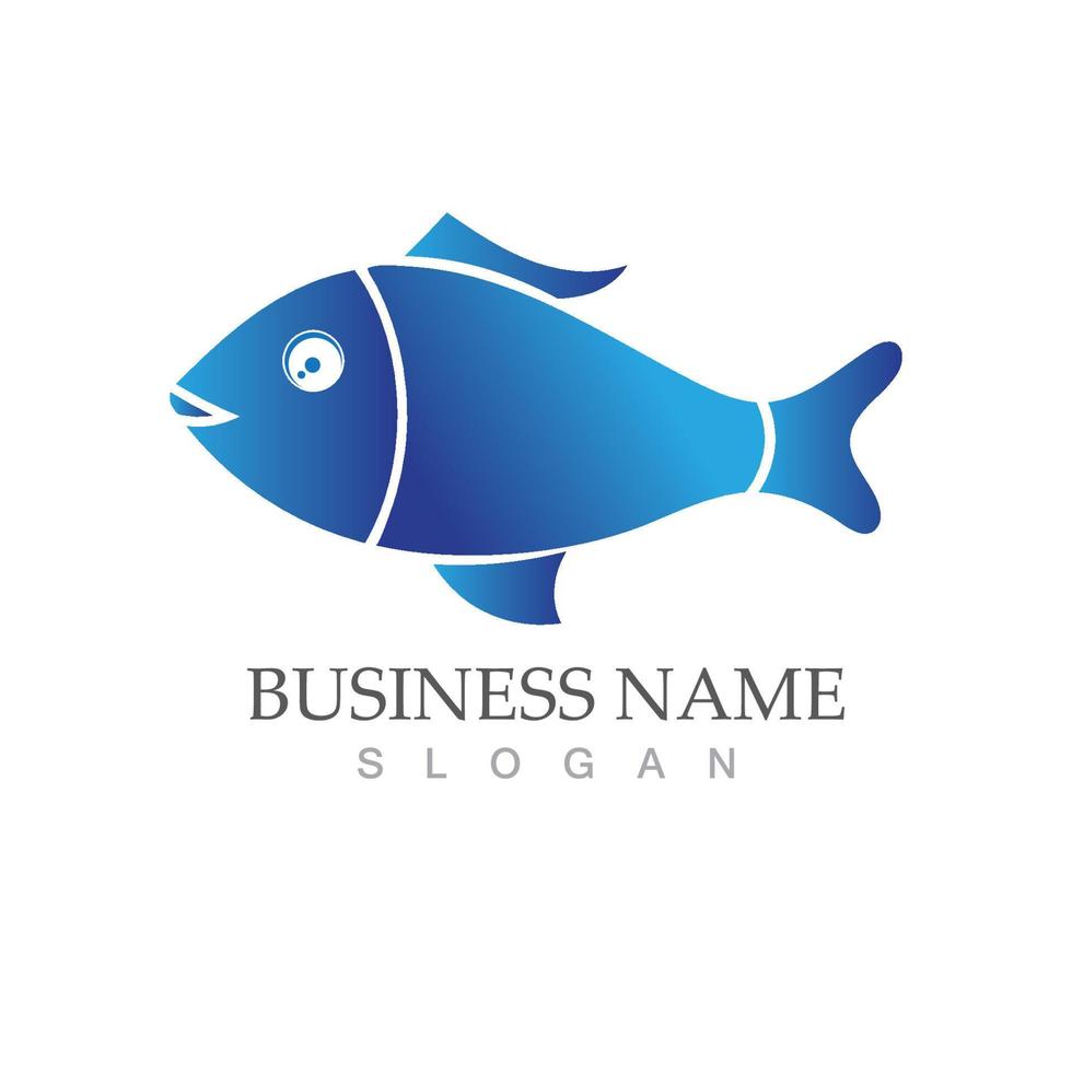 Fish logo template creative vector