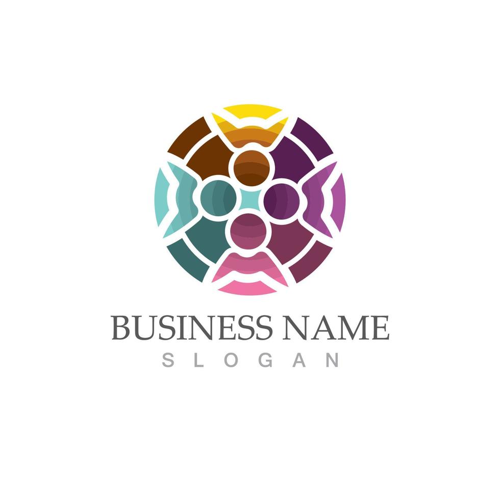 Community, network and social icon vector