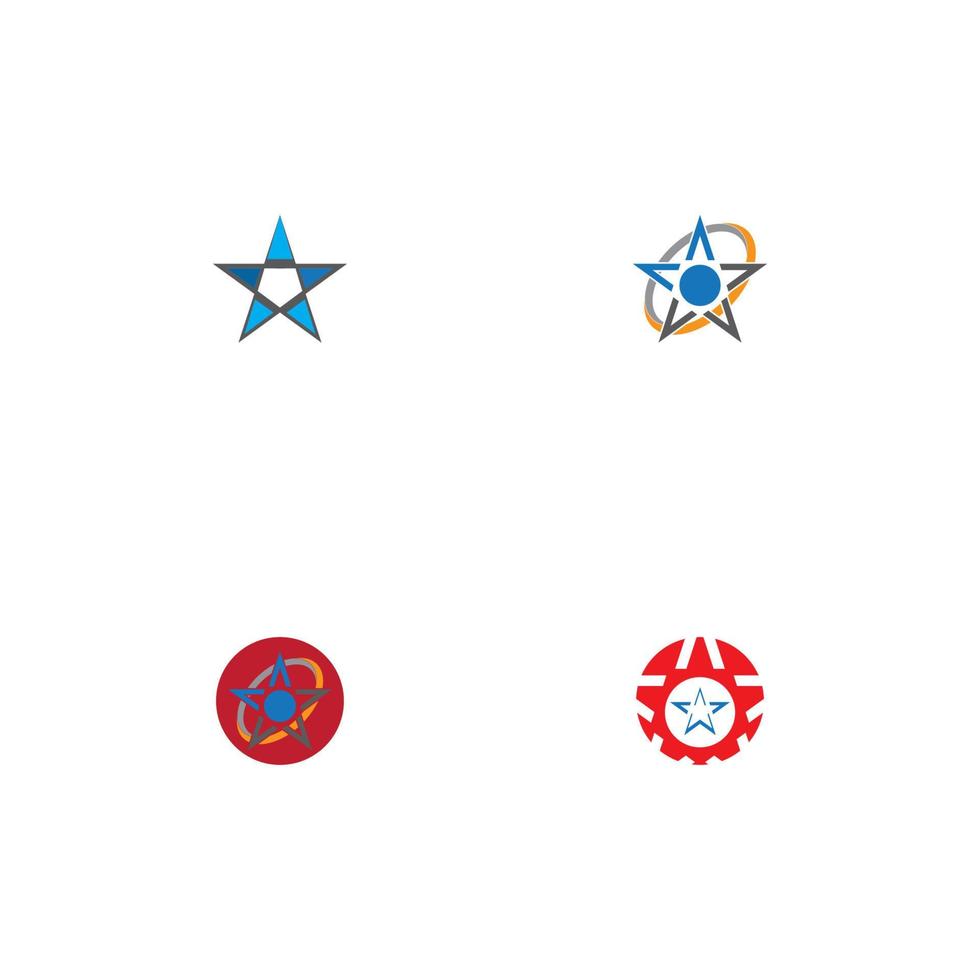 star logo illustration icon design vector