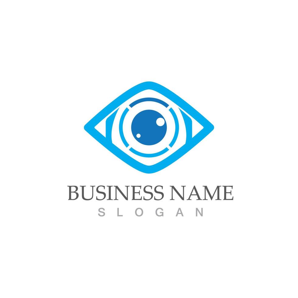 Eye care vector logo design