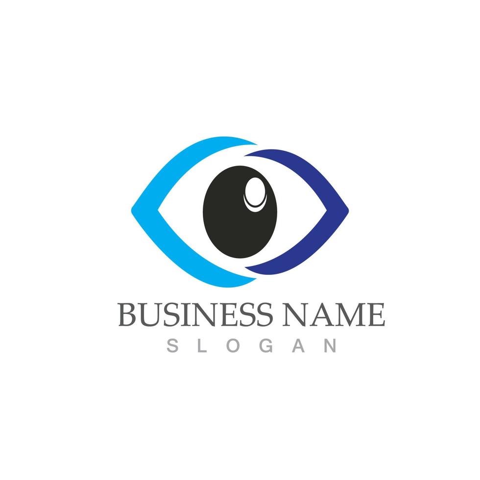 Eye care vector logo design