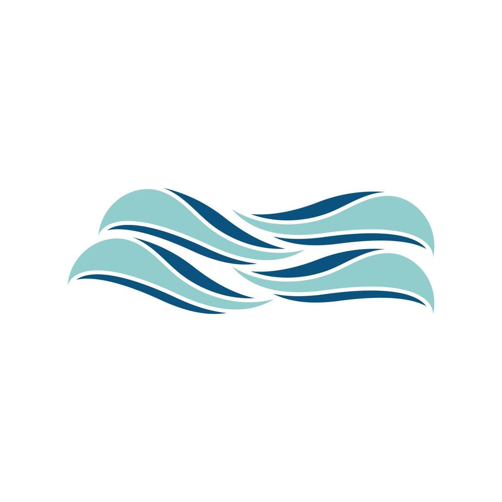 Wave beach vector illustration design