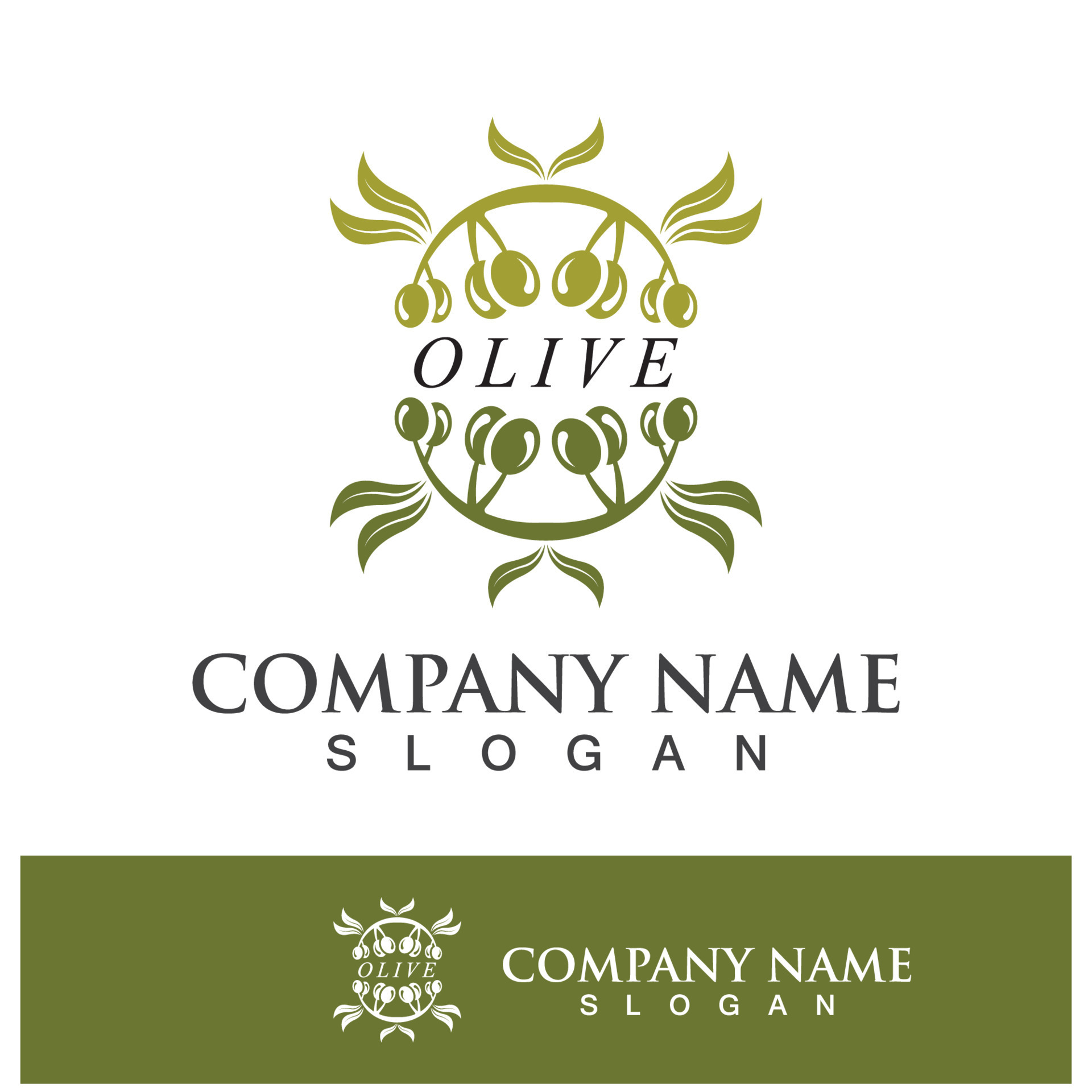 Olive tree vector illustration 14042798 Vector Art at Vecteezy