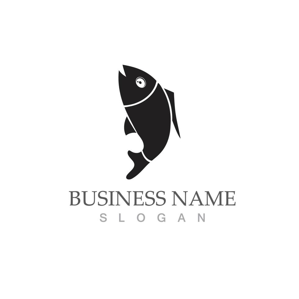 Fish logo template creative vector