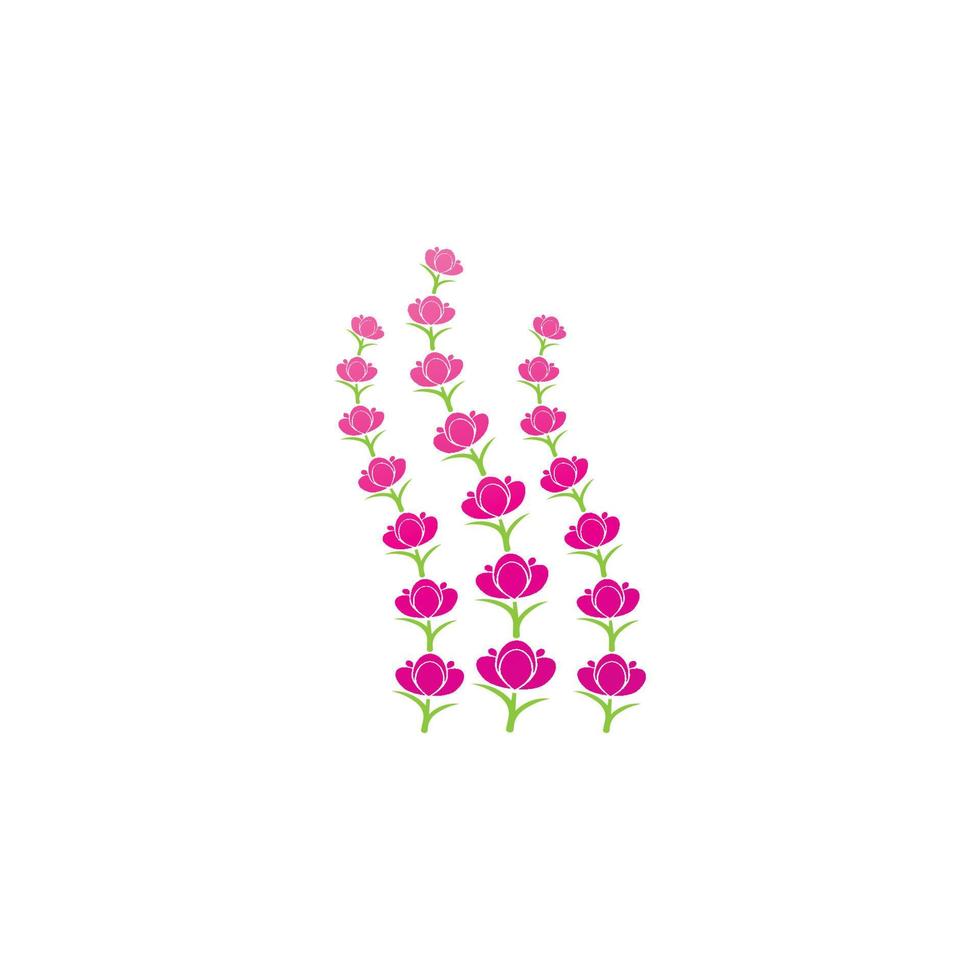Fresh lavender flower logo vector