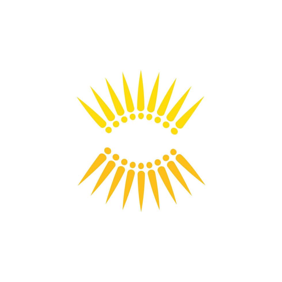 icono de ilustración de vector de sol