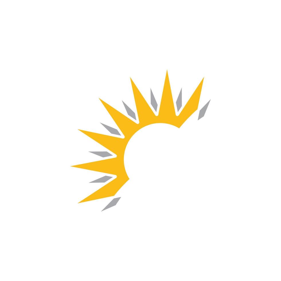 Sun vector illustration icon