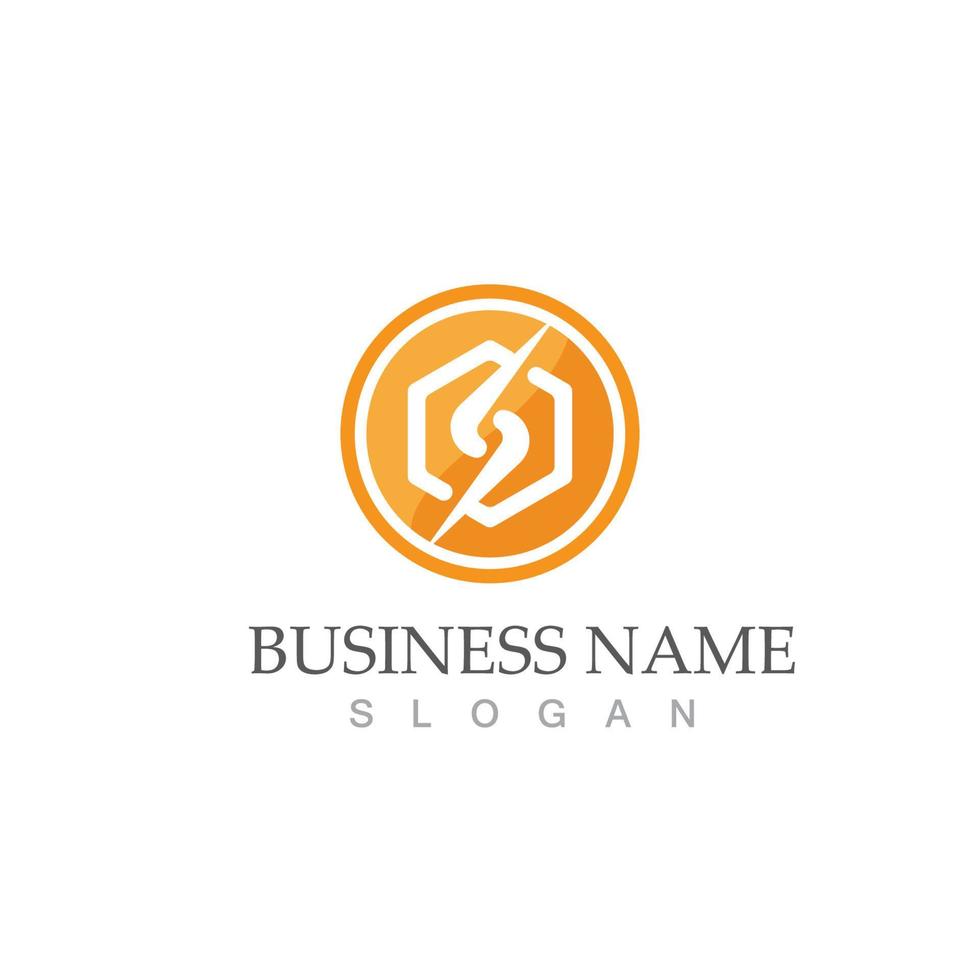 flash thunderbolt logo template vector