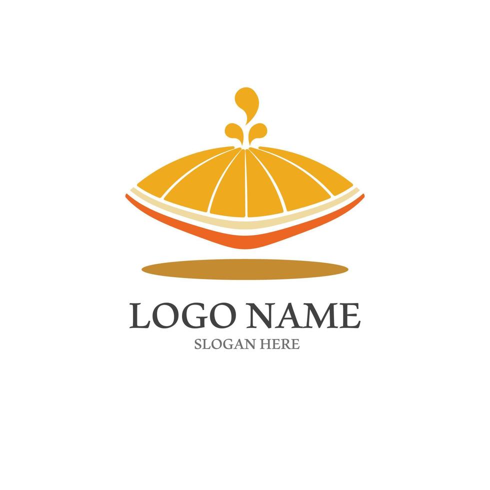 icono de vector de diseño de logotipo naranja