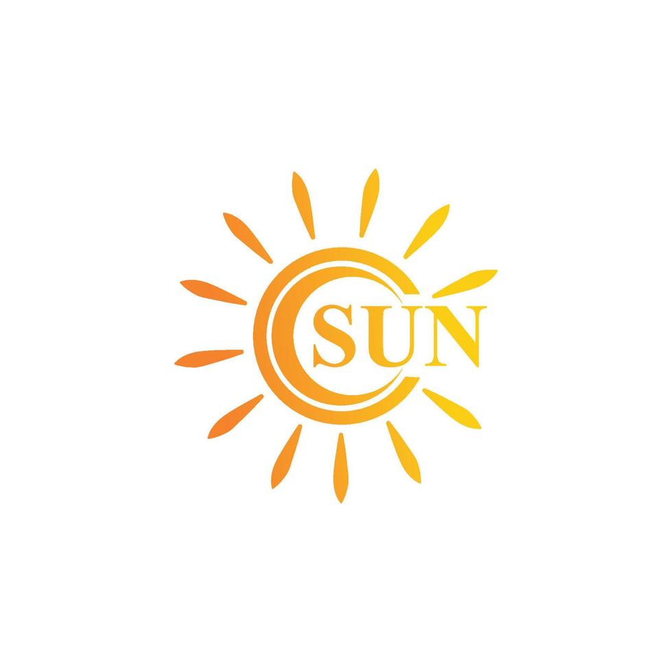 Sun vector illustration icon