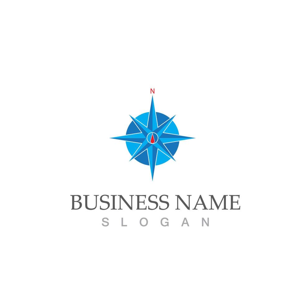 compass logo template vector icon illustration