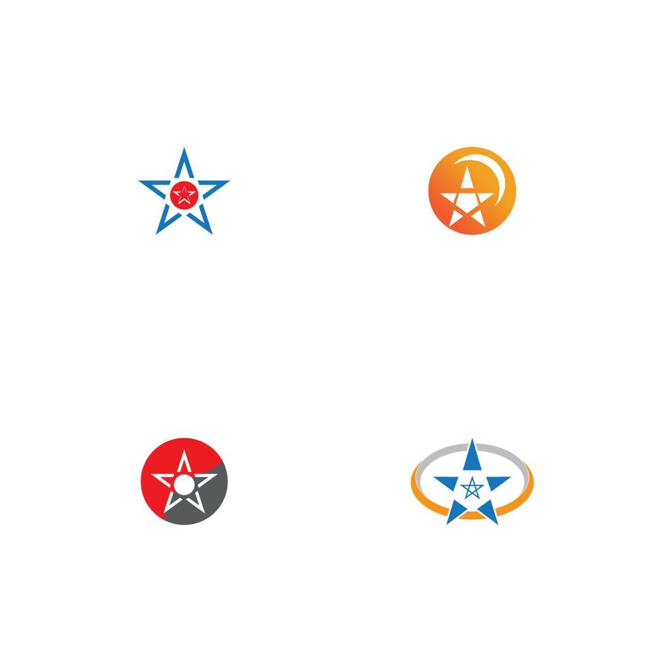 star logo illustration icon design vector