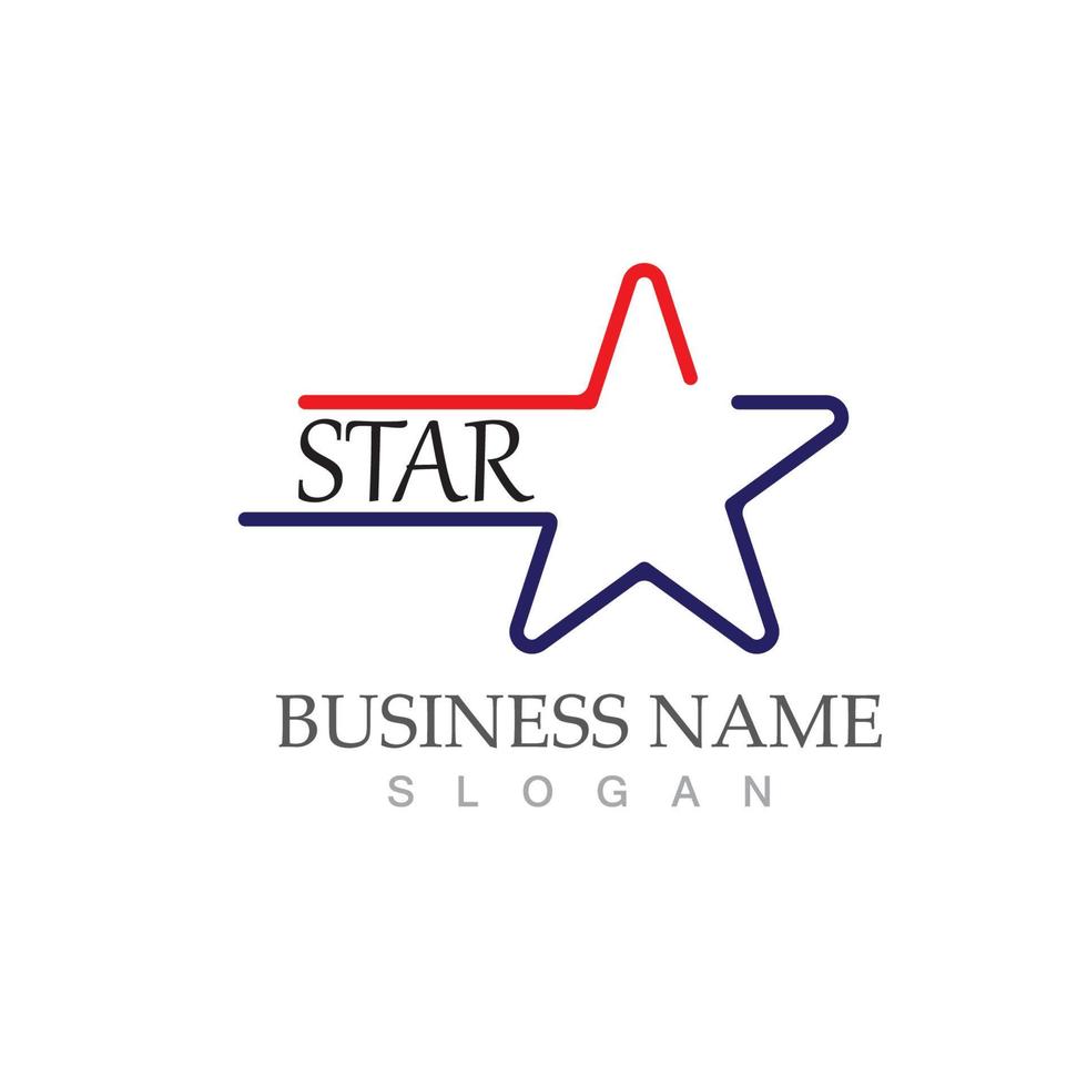 Star icon template vector illustration