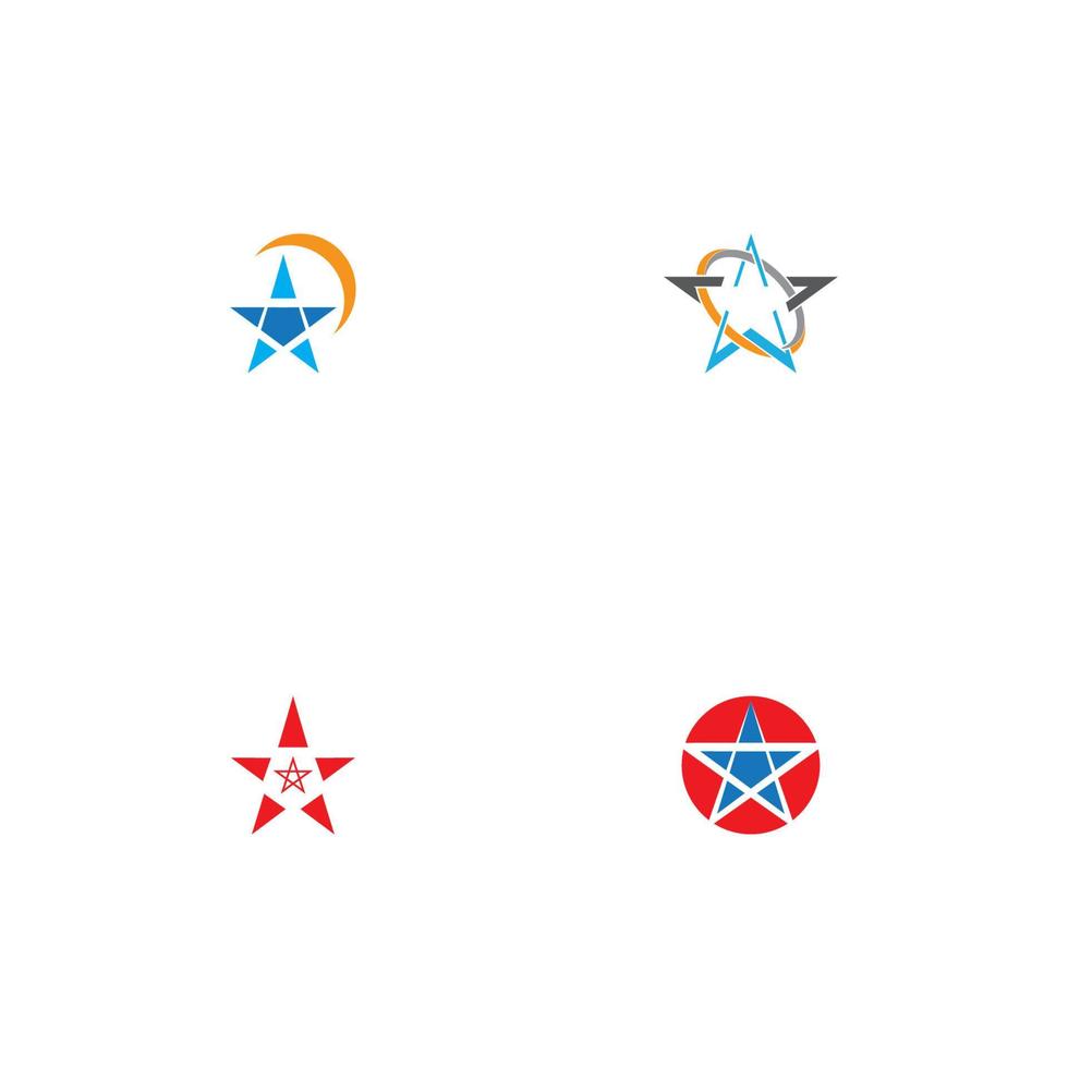 star logo illustration icon design vector