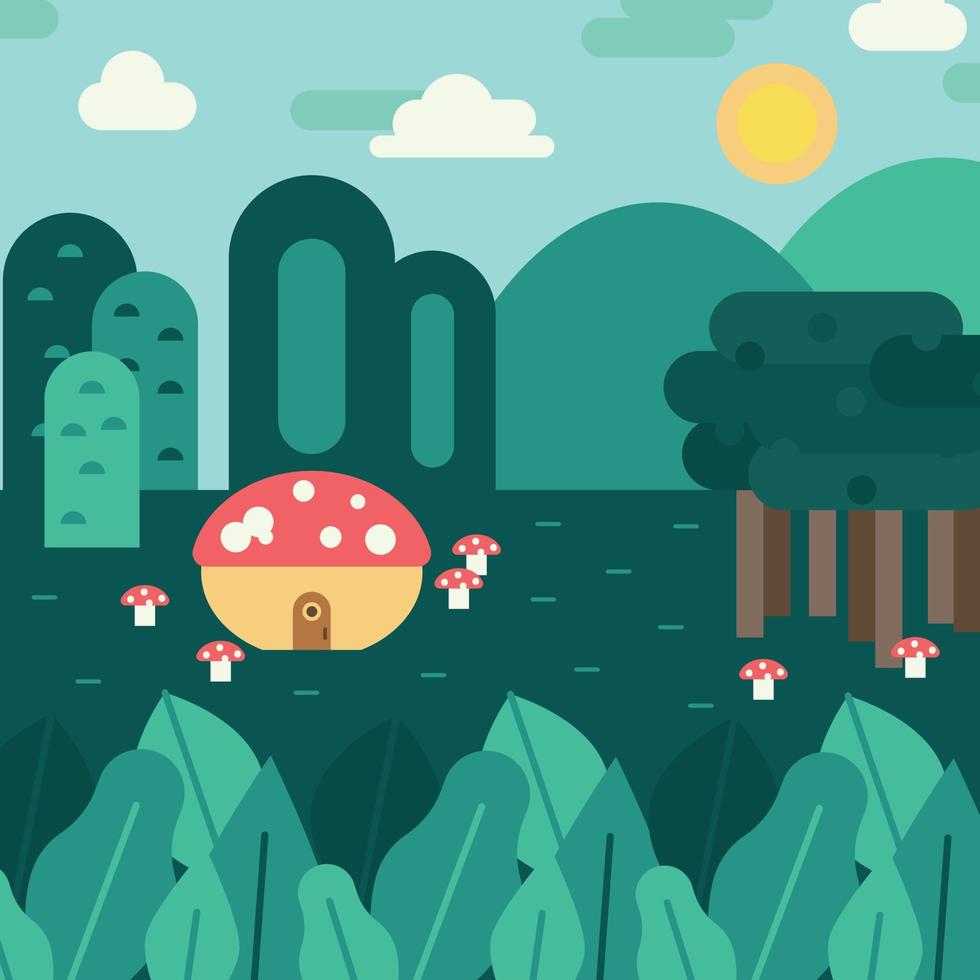 Magic Small Garden vector