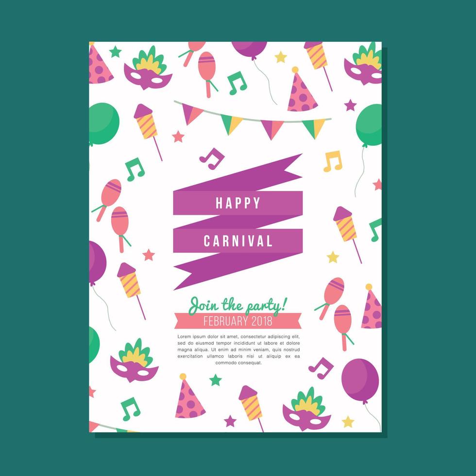 Carnival Party Invitation vector