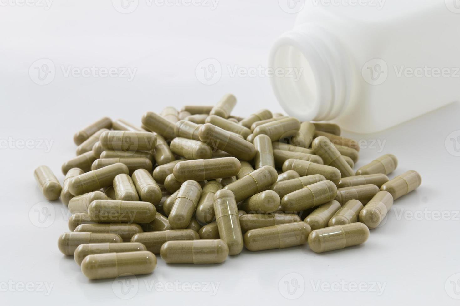 Herbal medicine capsule photo