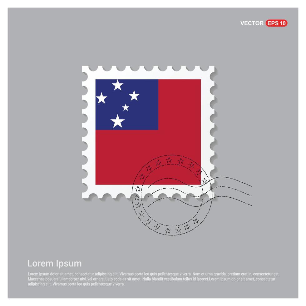Samoa flags design vector