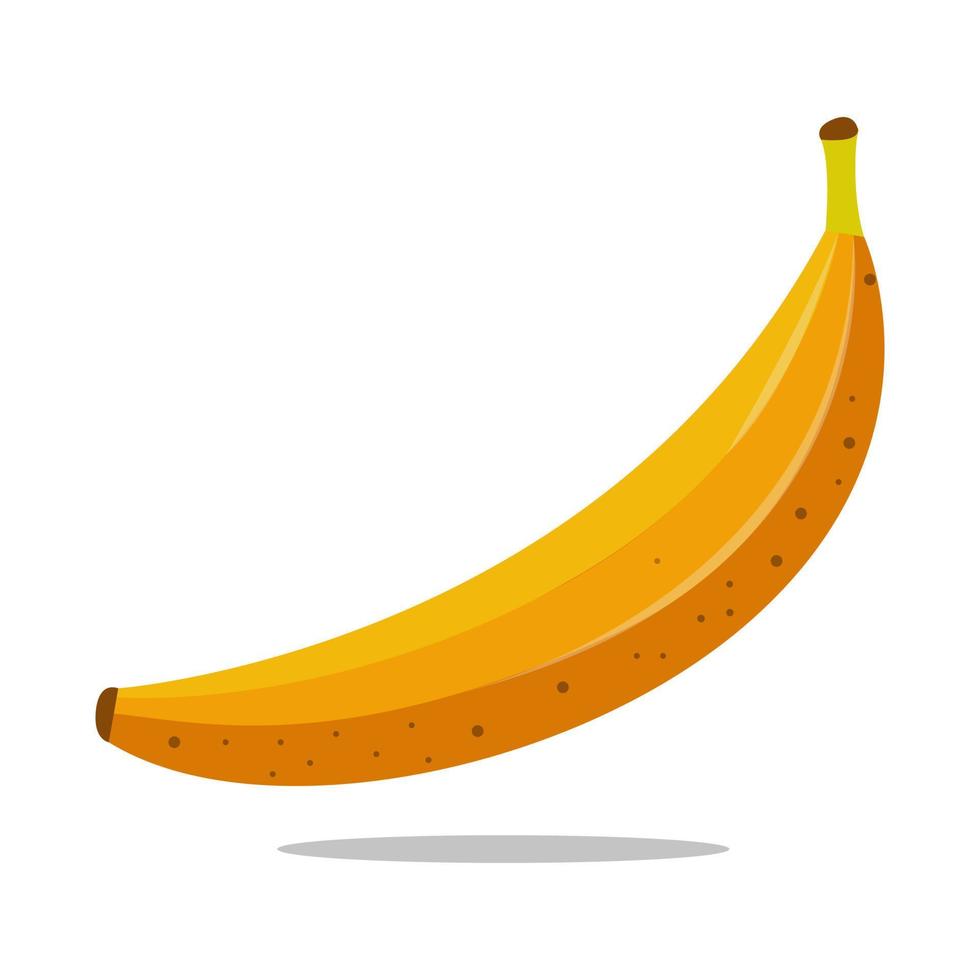 Yellow banana inflat design on white background. Vector illustration. EPS 10.