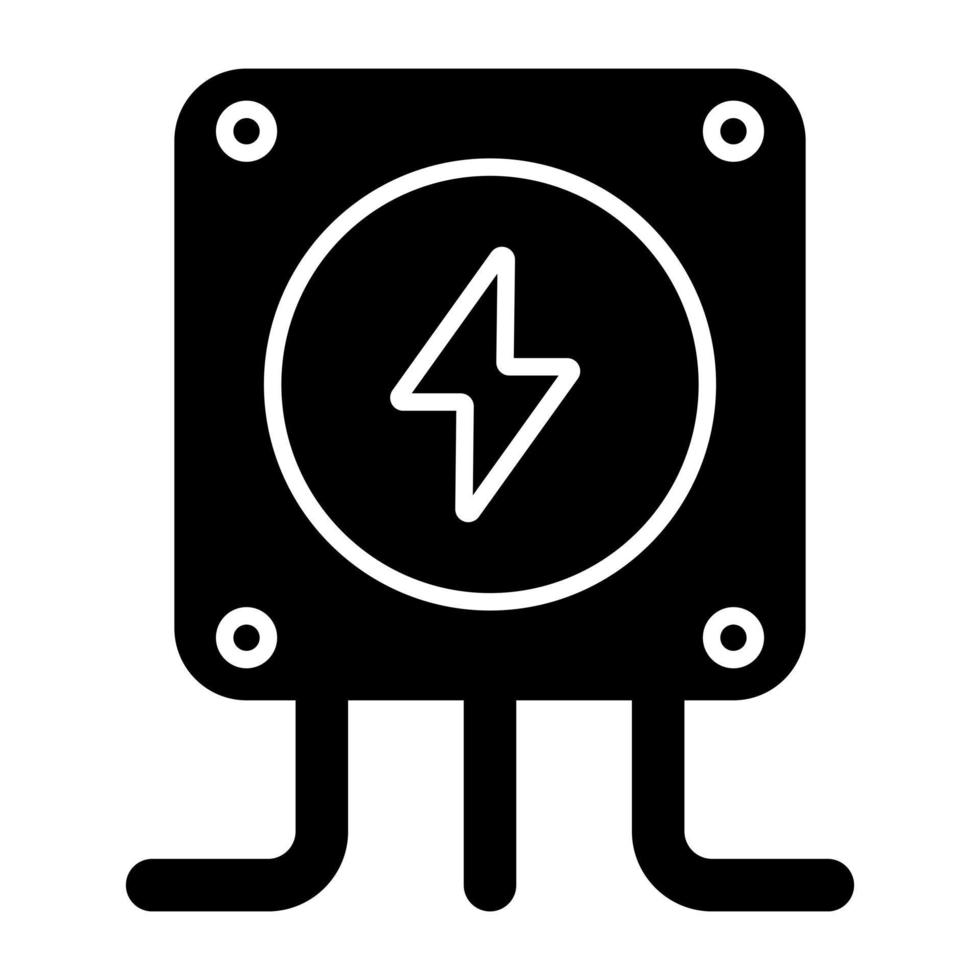 icono de diseño moderno del panel eléctrico vector