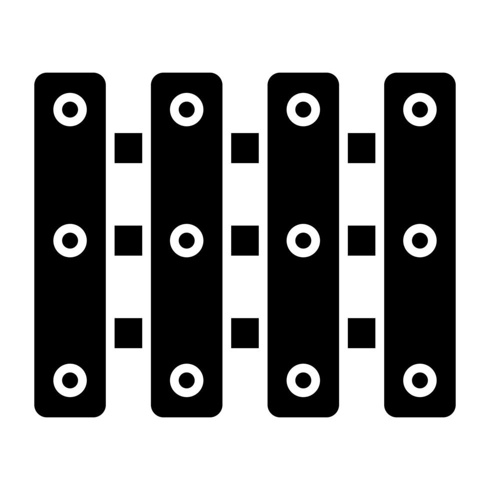 un icono de diseño de valla vector
