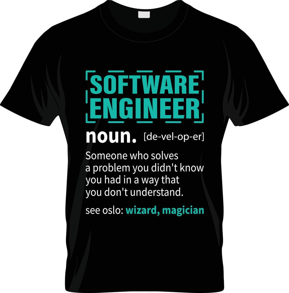 diseño de camisetas de desarrollador de software, eslogan de camiseta de desarrollador de software y diseño de ropa, tipografía de desarrollador de software, vector de desarrollador de software, ilustración de desarrollador de software