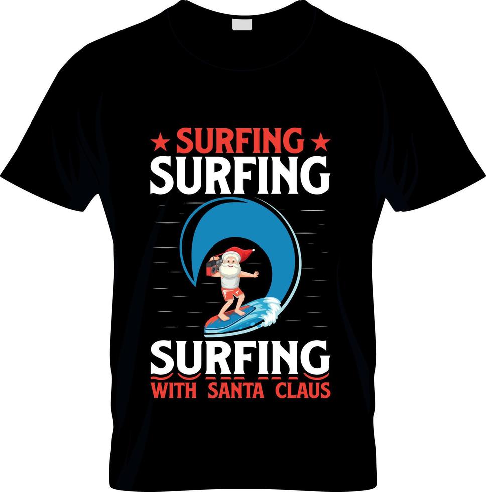 diseño de camisetas de surf, eslogan de camisetas de surf y diseño de ropa, tipografía de surf, vector de surf, ilustración de surf