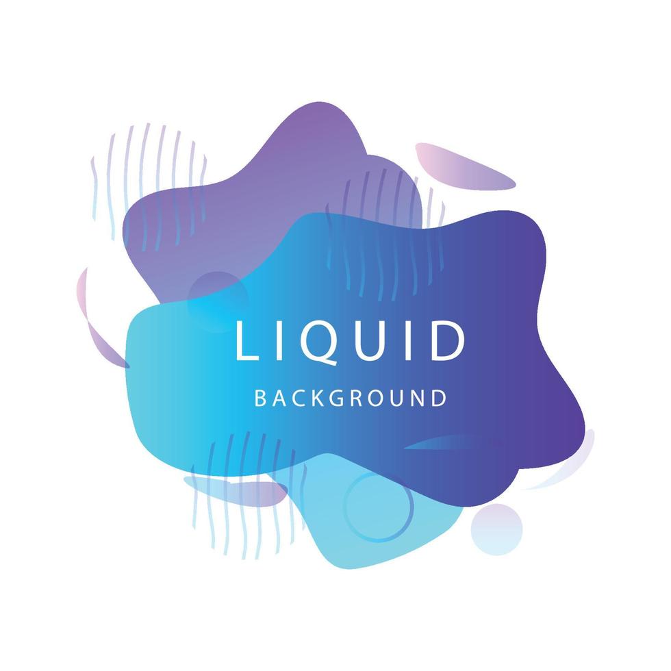 Abstract Liquid Logo Shape. Water Paint Design, Abstract Modern Element Vector. Colored Gradient.Illustration Banner Abstract Gradient Liquid Shape vector