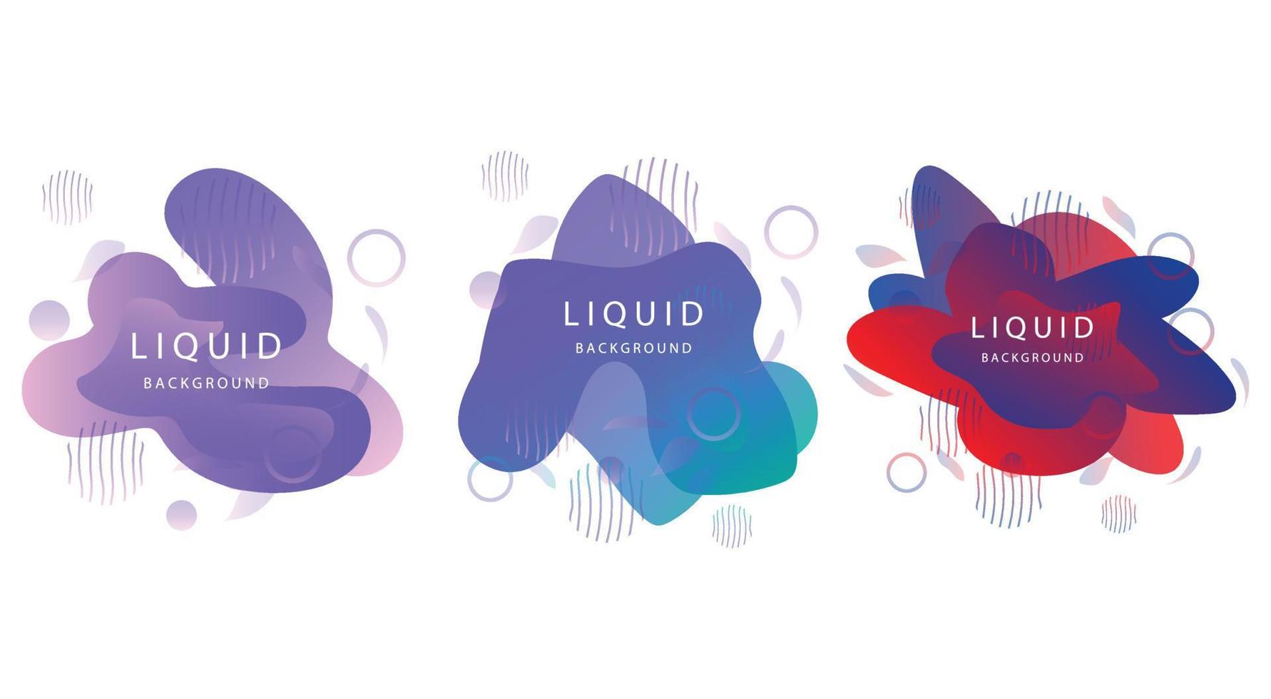 Abstract Liquid Logo Shape. Water Paint Design, Abstract Modern Element Vector. Colored Gradient.Illustration Banner Abstract Gradient Liquid Shape vector