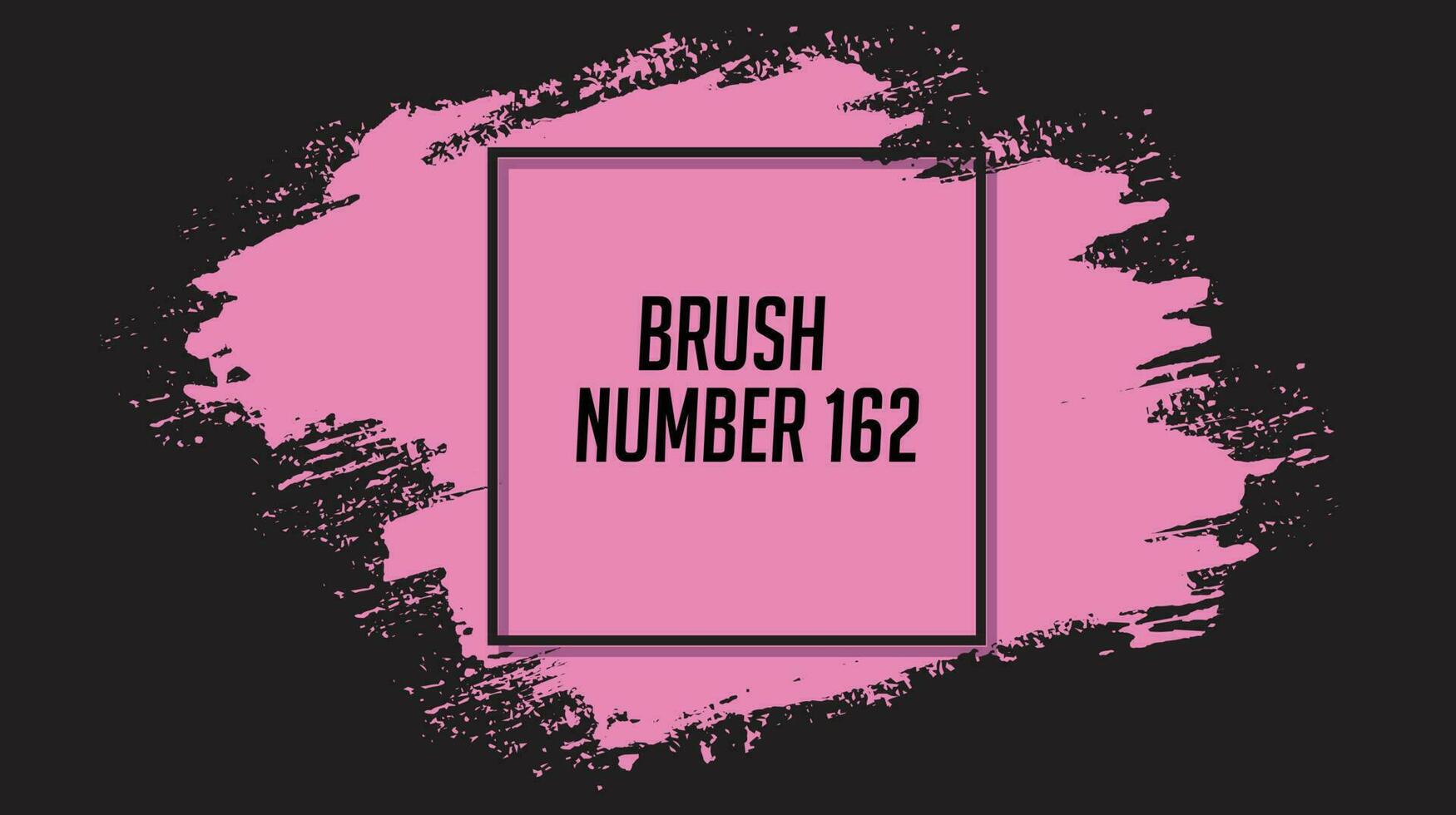 Pink color grunge brush stroke template background vector