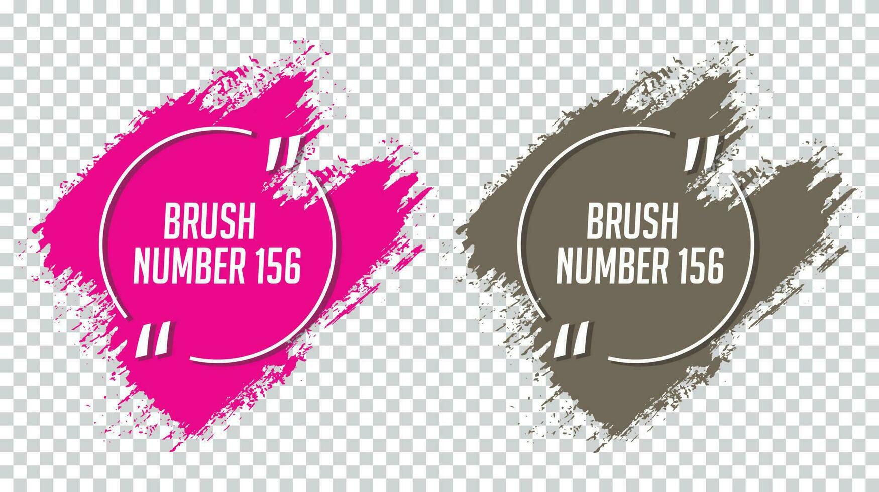 Pink and wheat color ink vector stains collection