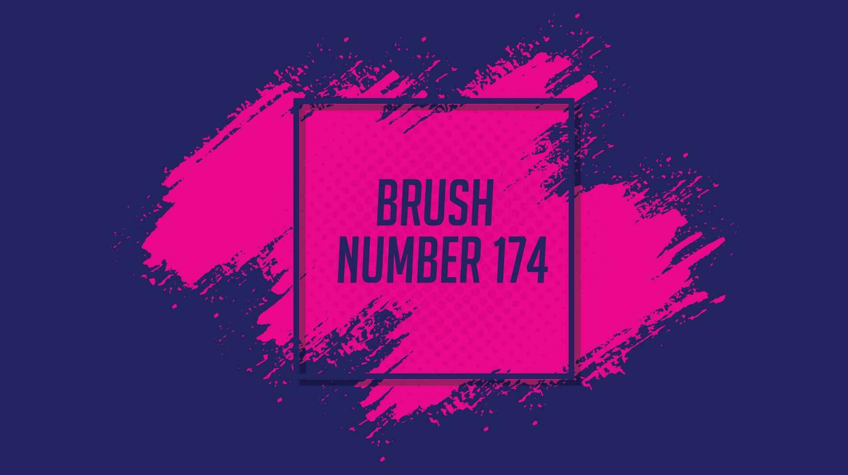 Pink color ink brush stroke vector