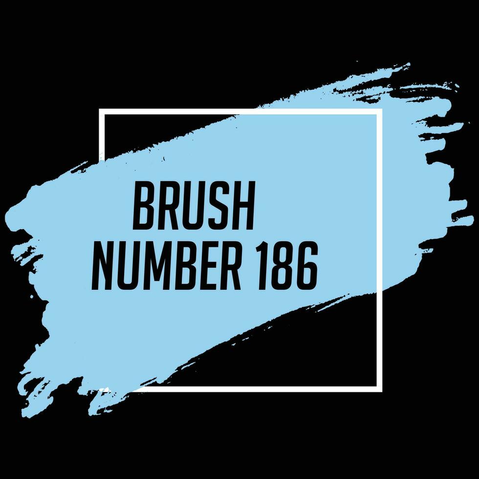Modern blue color brush stroke vector