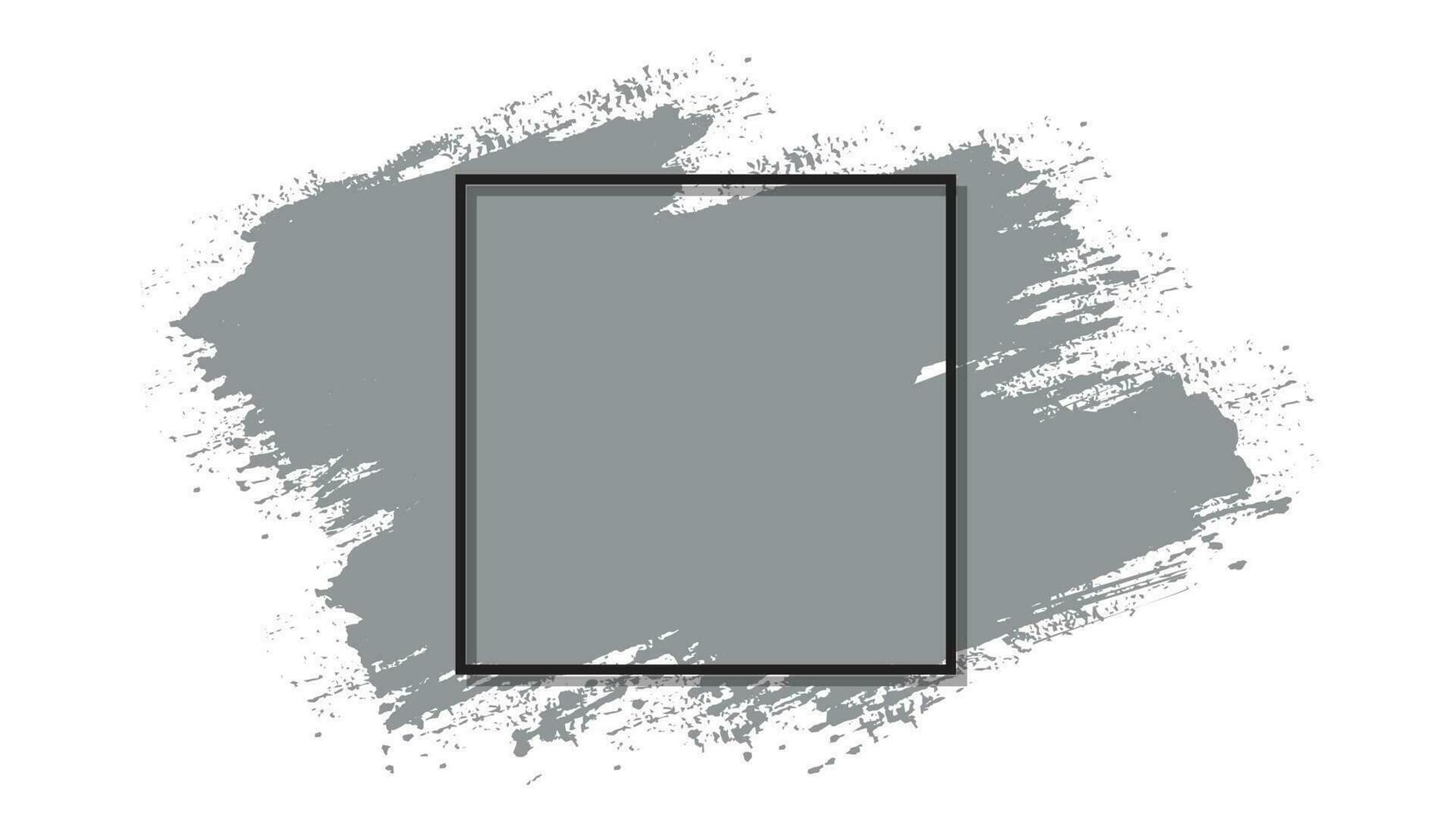 Decorative gray color brush stroke vector design