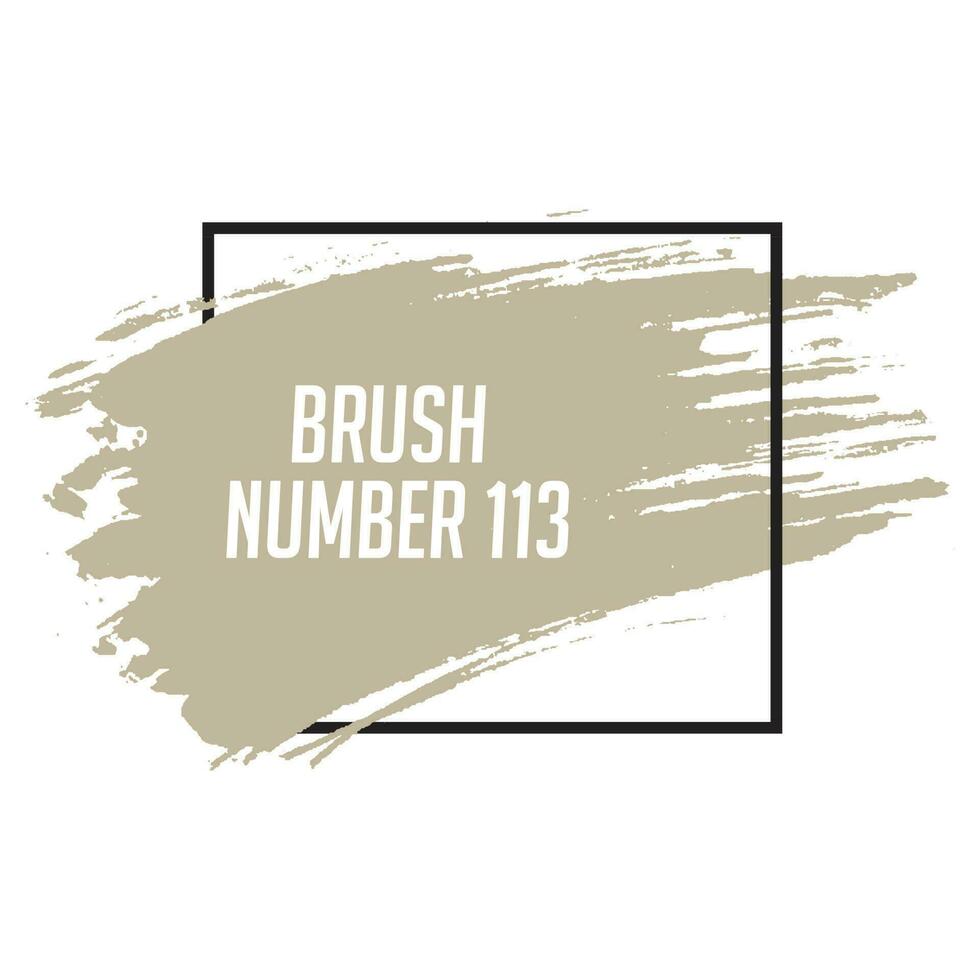 Modern Grunge wheat color Brushstroke vector