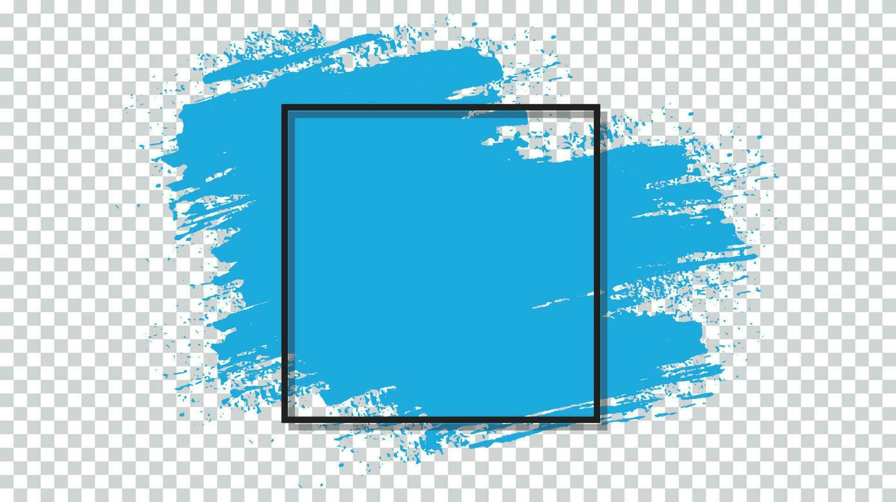 Blue color brush stroke background design vector